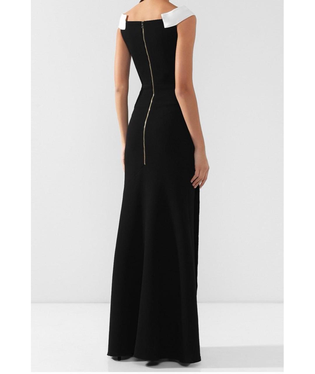 ROLAND MOURET Черное вискозное вечернее платье, фото 2