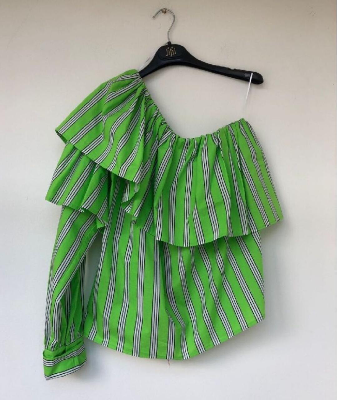 MSGM Зеленая хлопковая рубашка, фото 2