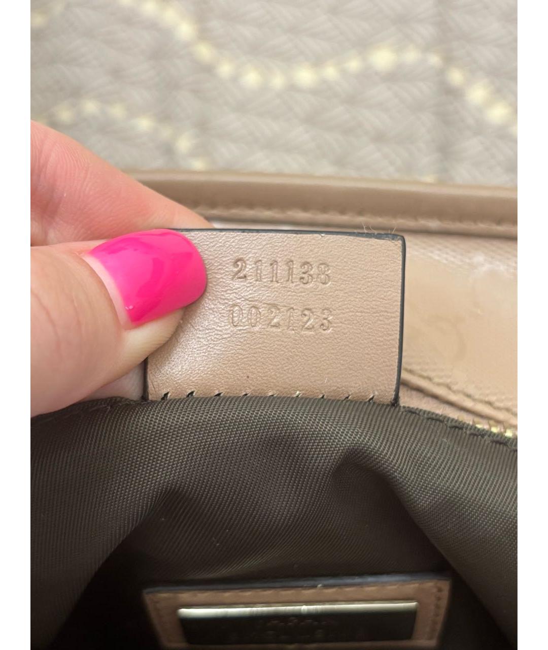 GUCCI Бежевая сумка тоут, фото 6