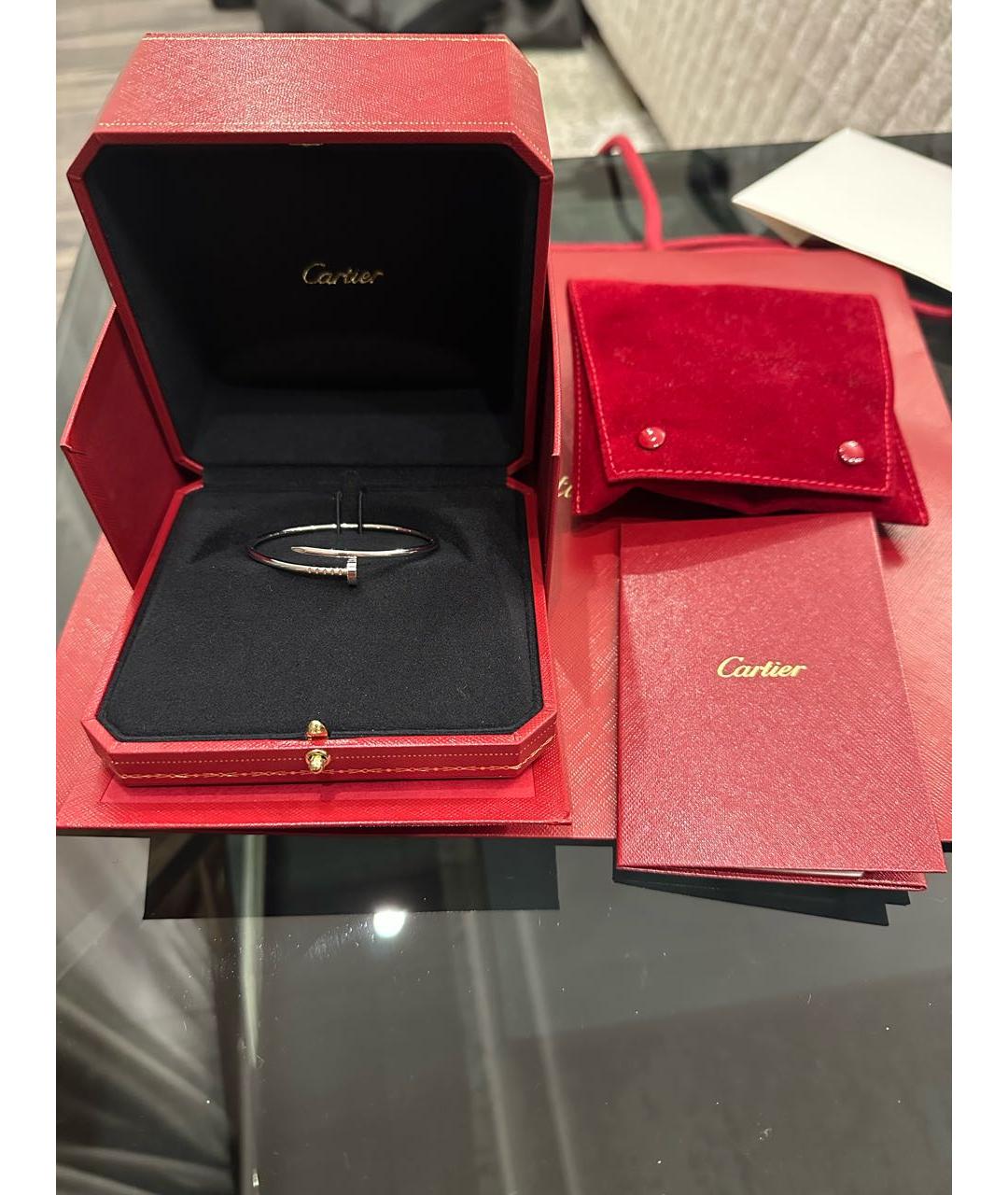 CARTIER Белый браслет из белого золота, фото 2