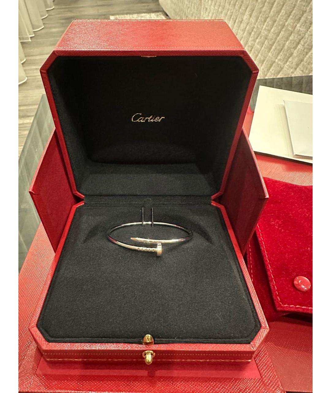 CARTIER Белый браслет из белого золота, фото 4