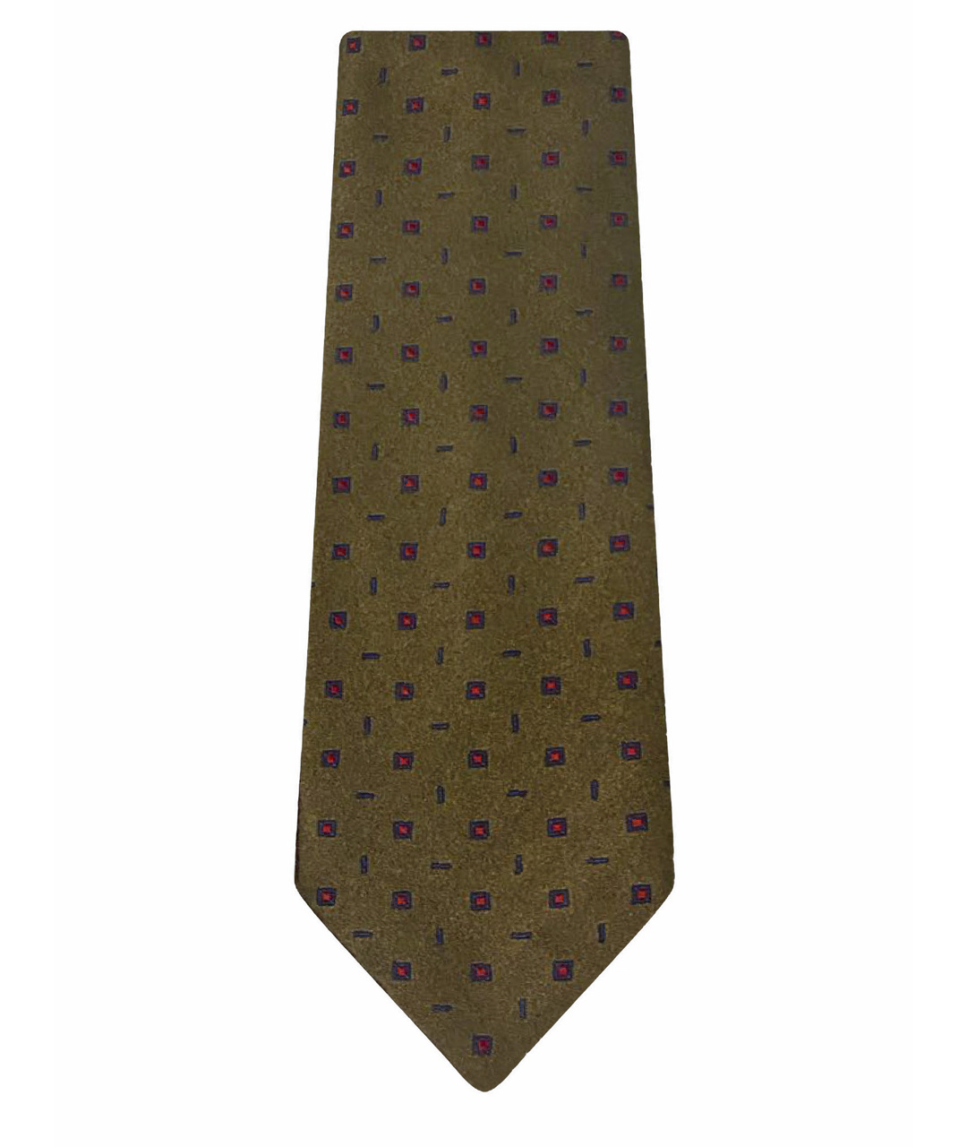 BARBA Коричневый шелковый галстук, фото 1