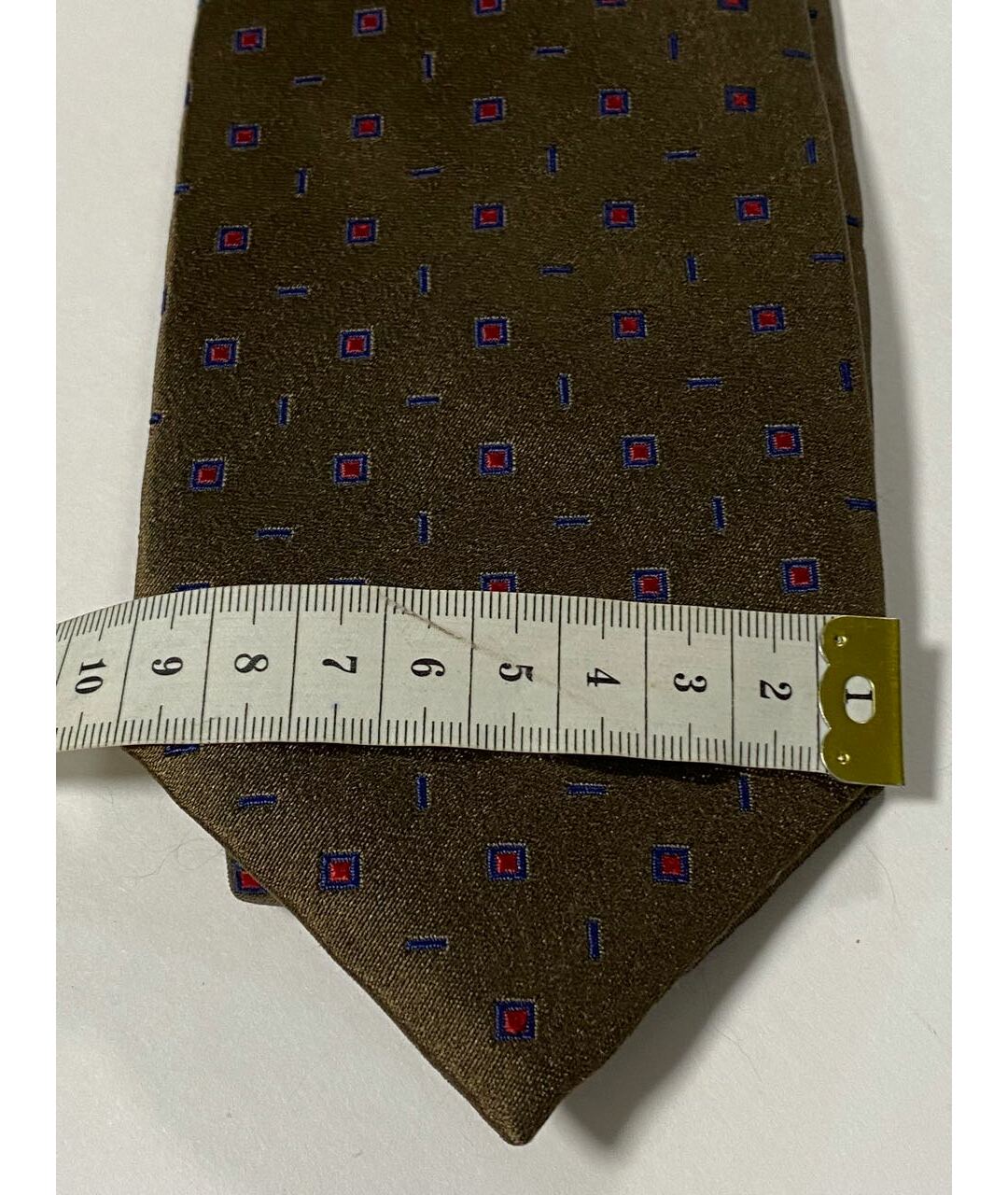 BARBA Коричневый шелковый галстук, фото 5