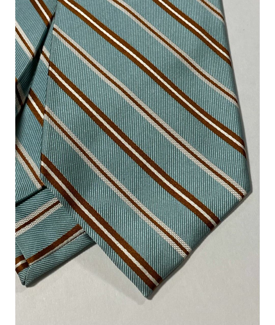 BARBA Бирюзовый шелковый галстук, фото 5