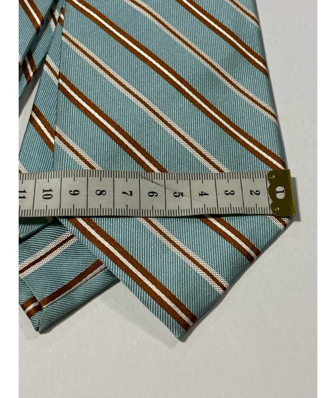 BARBA Бирюзовый шелковый галстук, фото 4