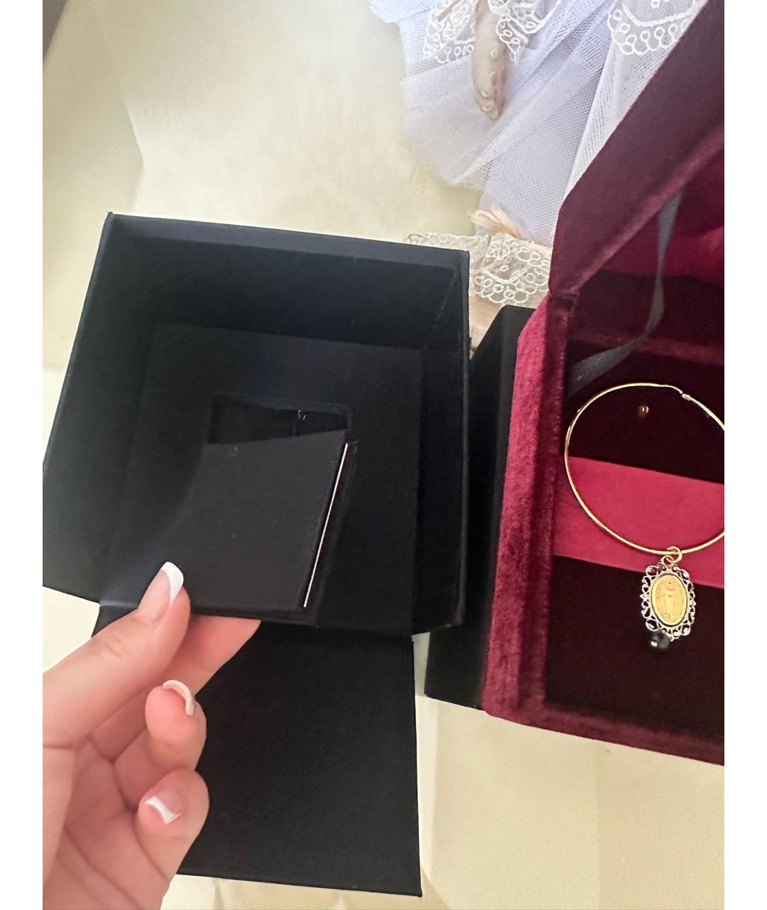 DOLCE&GABBANA Золотые серьги из желтого золота, фото 8