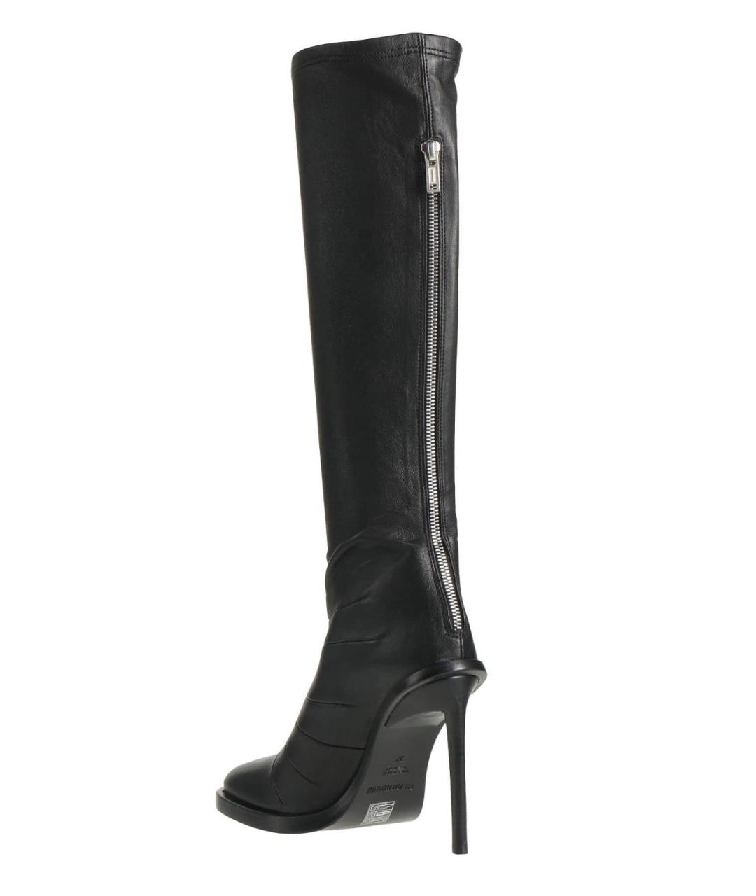 ANN DEMEULEMEESTER Черные кожаные сапоги, фото 7