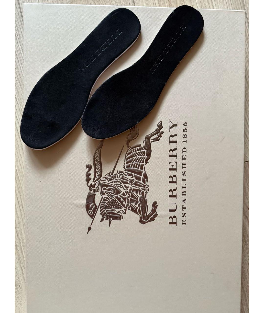 BURBERRY Черные резиновые сапоги, фото 8