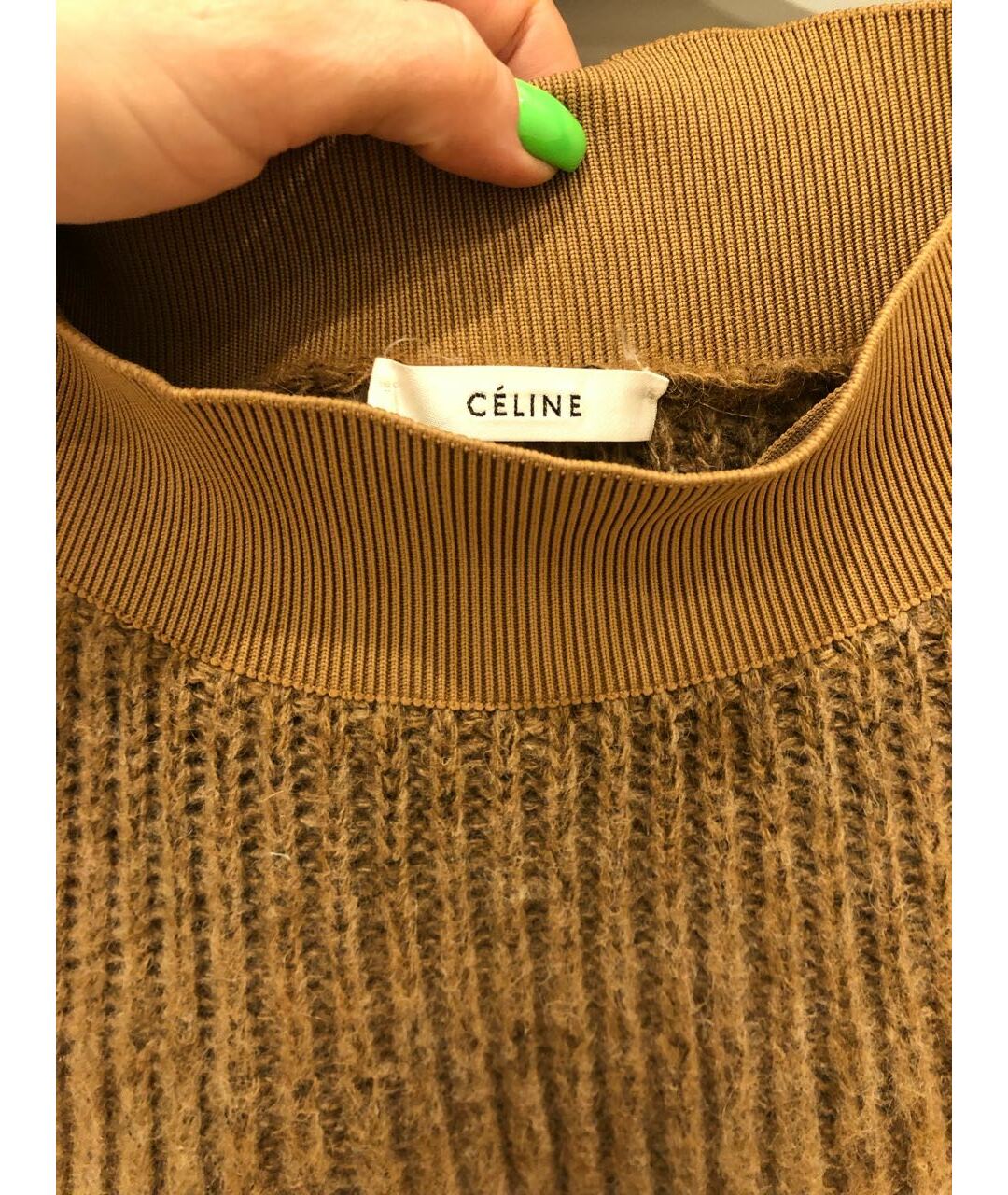 CELINE PRE-OWNED Коричневая юбка миди, фото 4