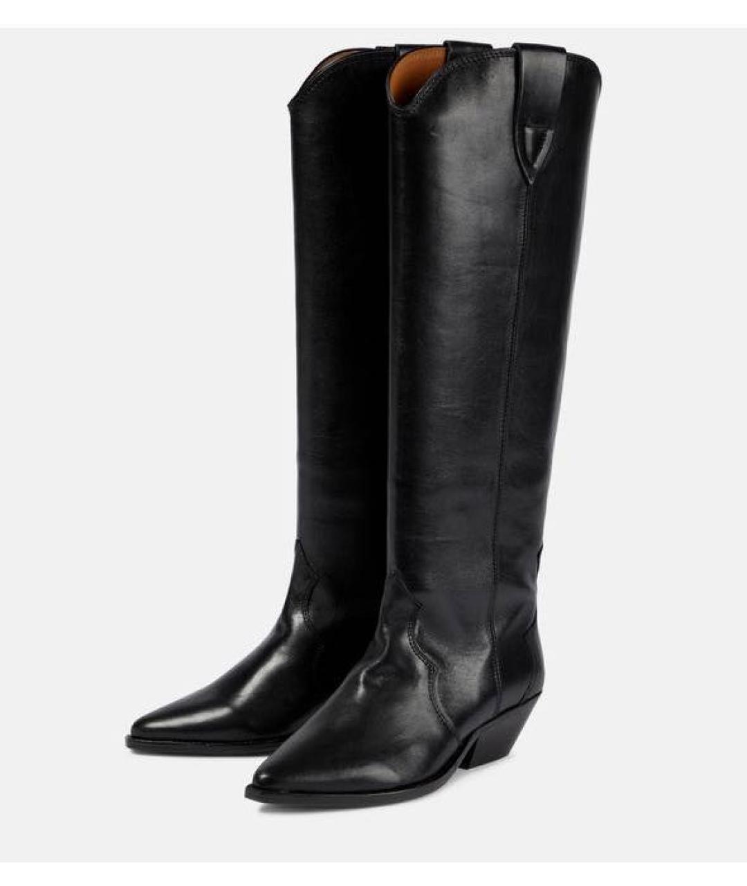 ISABEL MARANT Черные кожаные сапоги, фото 6