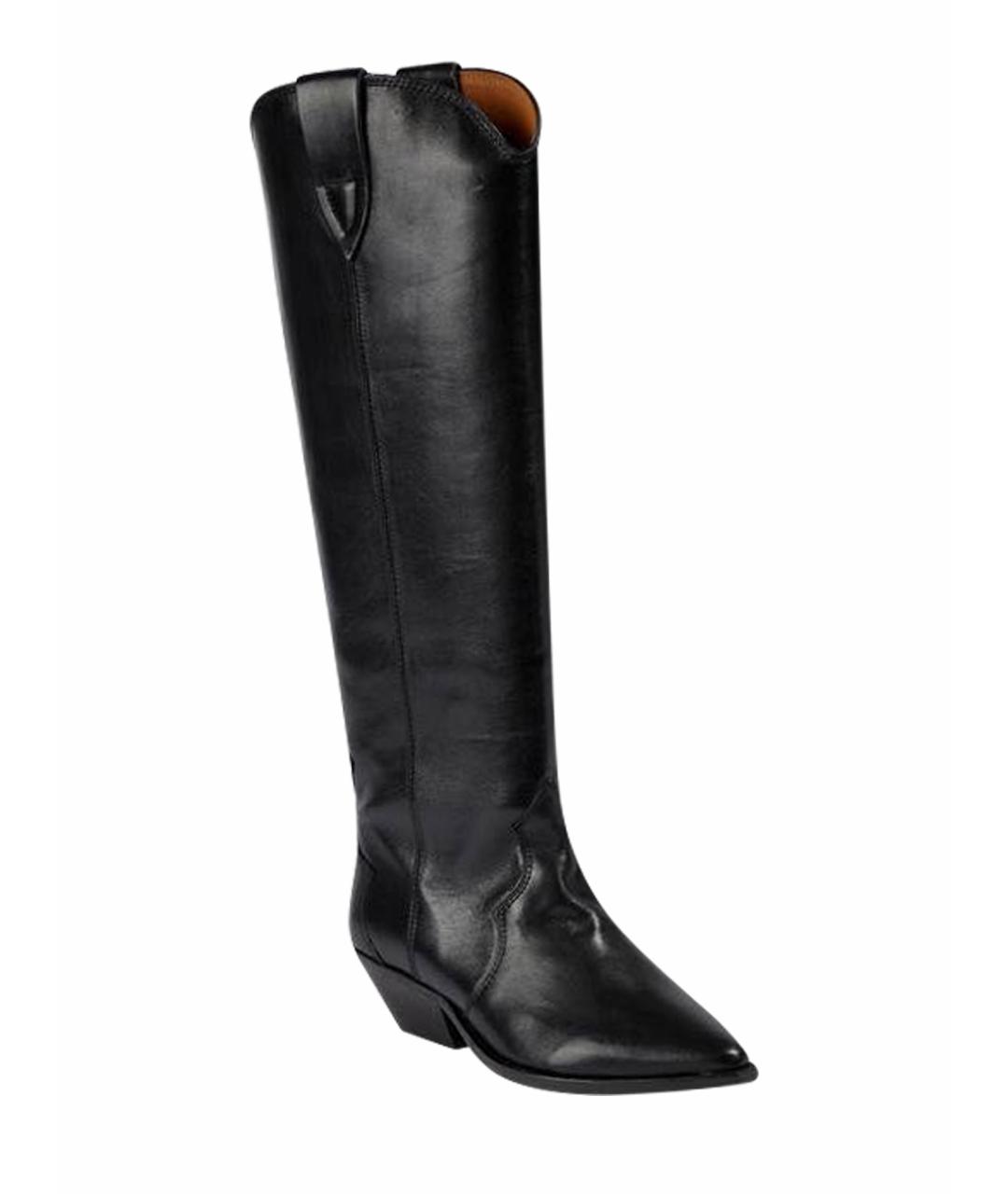 ISABEL MARANT Черные кожаные сапоги, фото 1