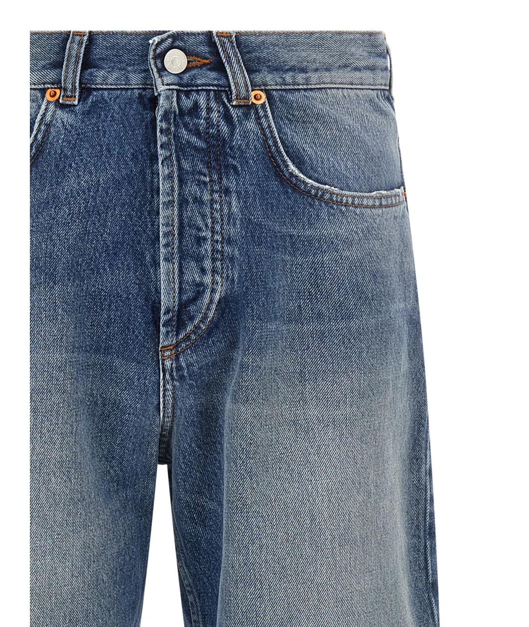 MAGLIANO Синие хлопковые прямые джинсы, фото 3