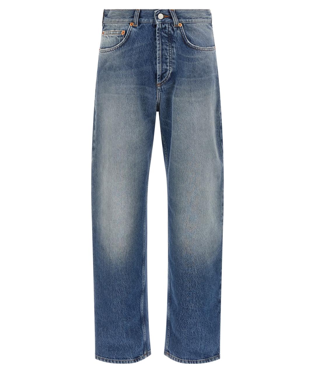 MAGLIANO Синие хлопковые прямые джинсы, фото 1