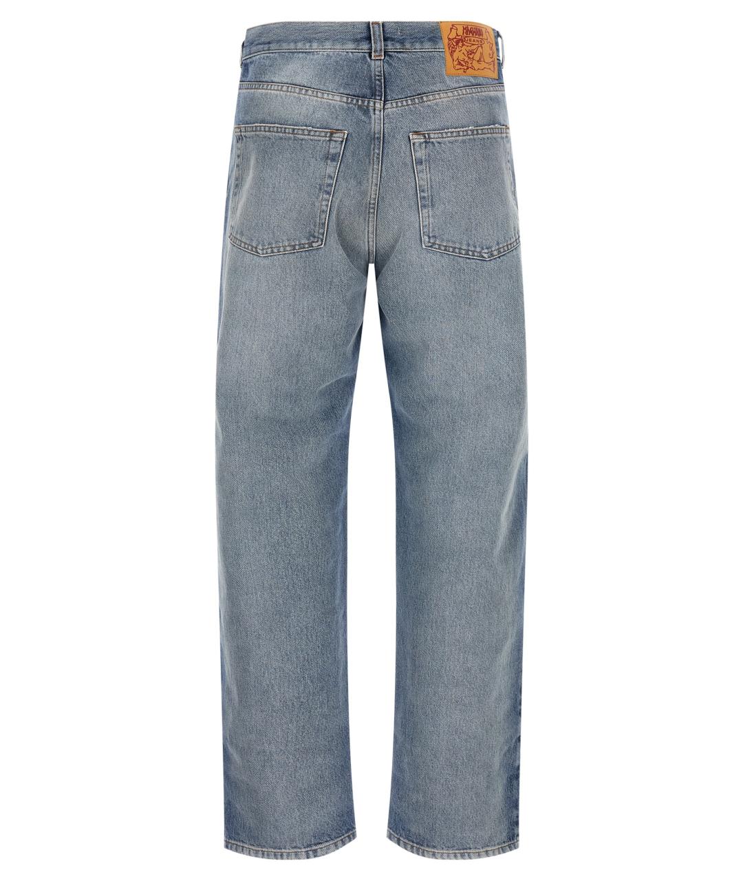 MAGLIANO Синие хлопковые прямые джинсы, фото 2