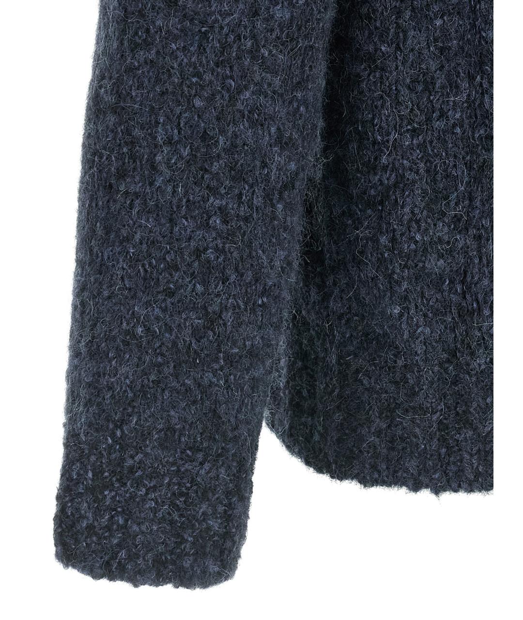 BRUNELLO CUCINELLI Синий шерстяной джемпер / свитер, фото 4
