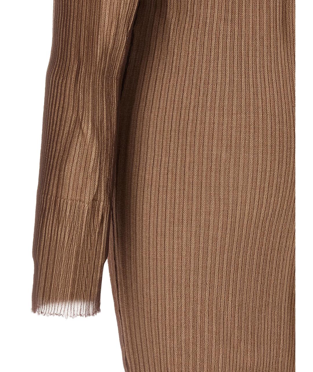 MM6 MAISON MARGIELA Бежевое полиамидовое повседневное платье, фото 4