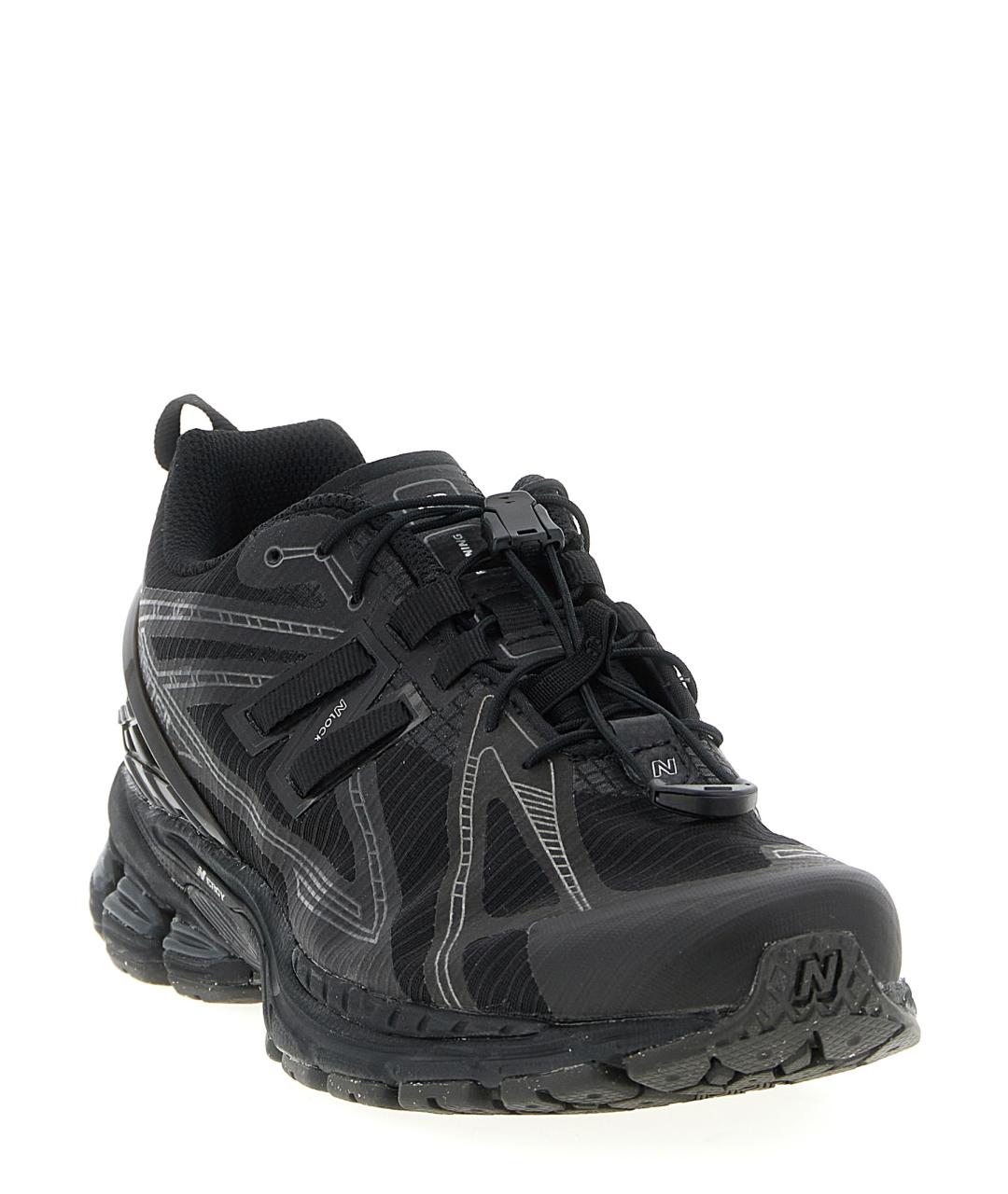 NEW BALANCE Черные текстильные низкие кроссовки / кеды, фото 2