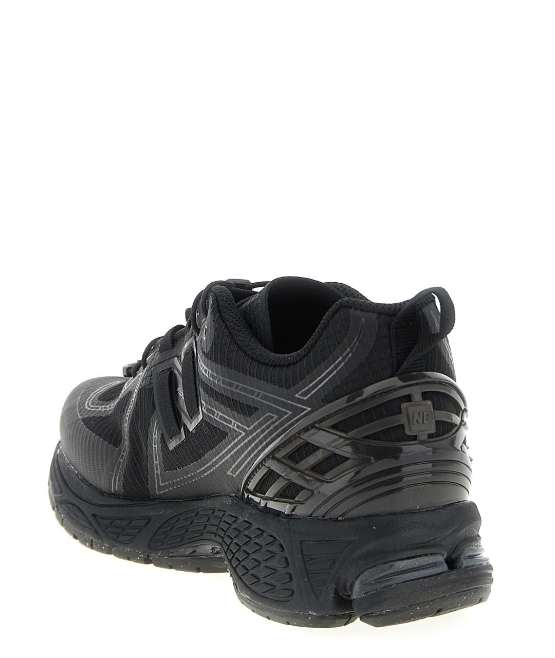 NEW BALANCE Черные текстильные низкие кроссовки / кеды, фото 3