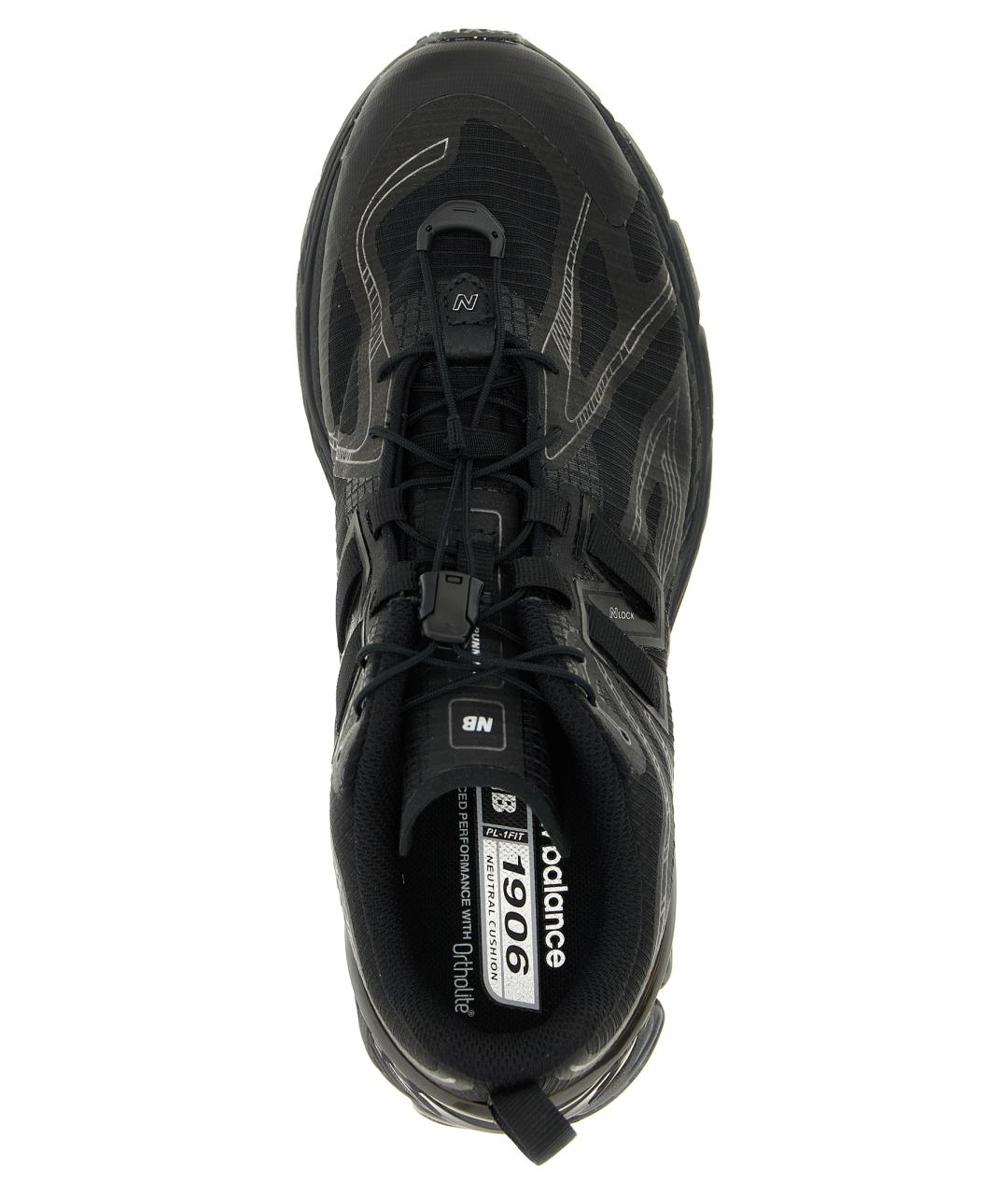 NEW BALANCE Черные текстильные низкие кроссовки / кеды, фото 4