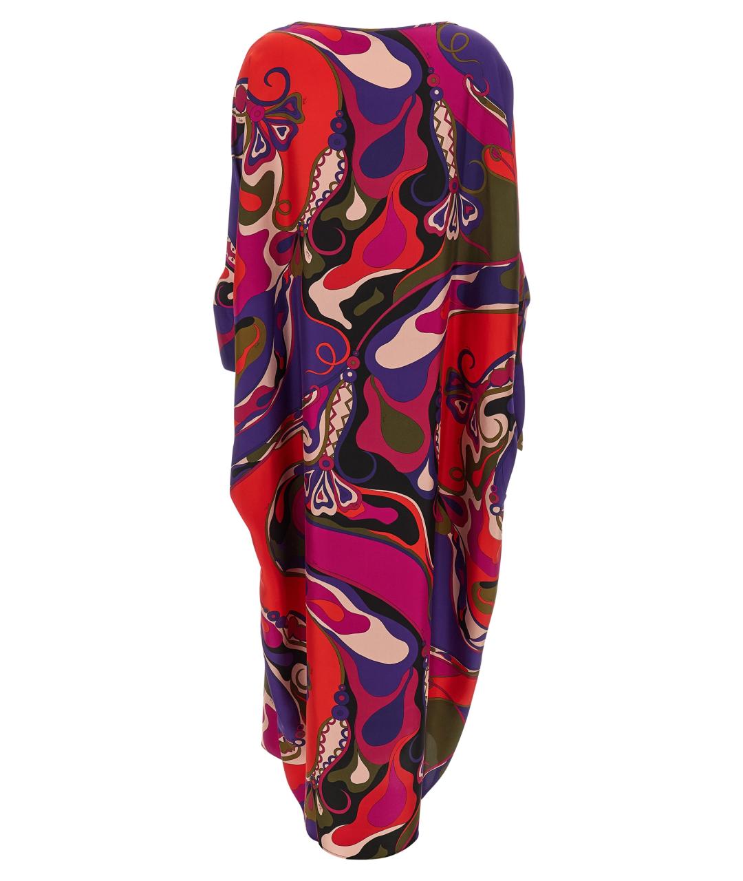 EMILIO PUCCI Мульти шелковое платье, фото 2