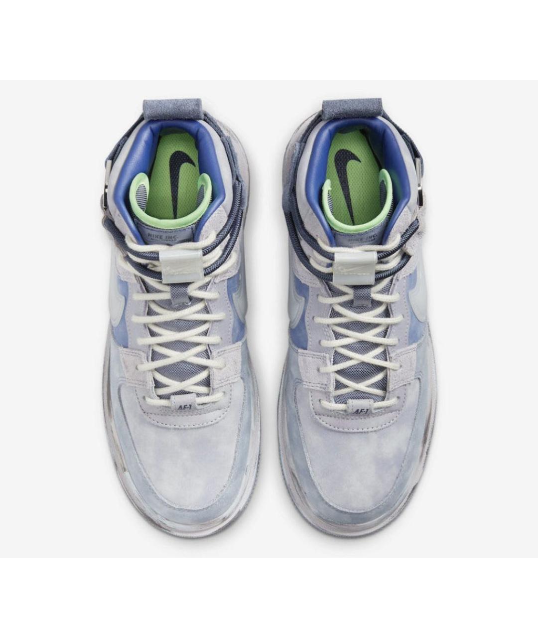 NIKE Голубые кожаные ботинки, фото 3