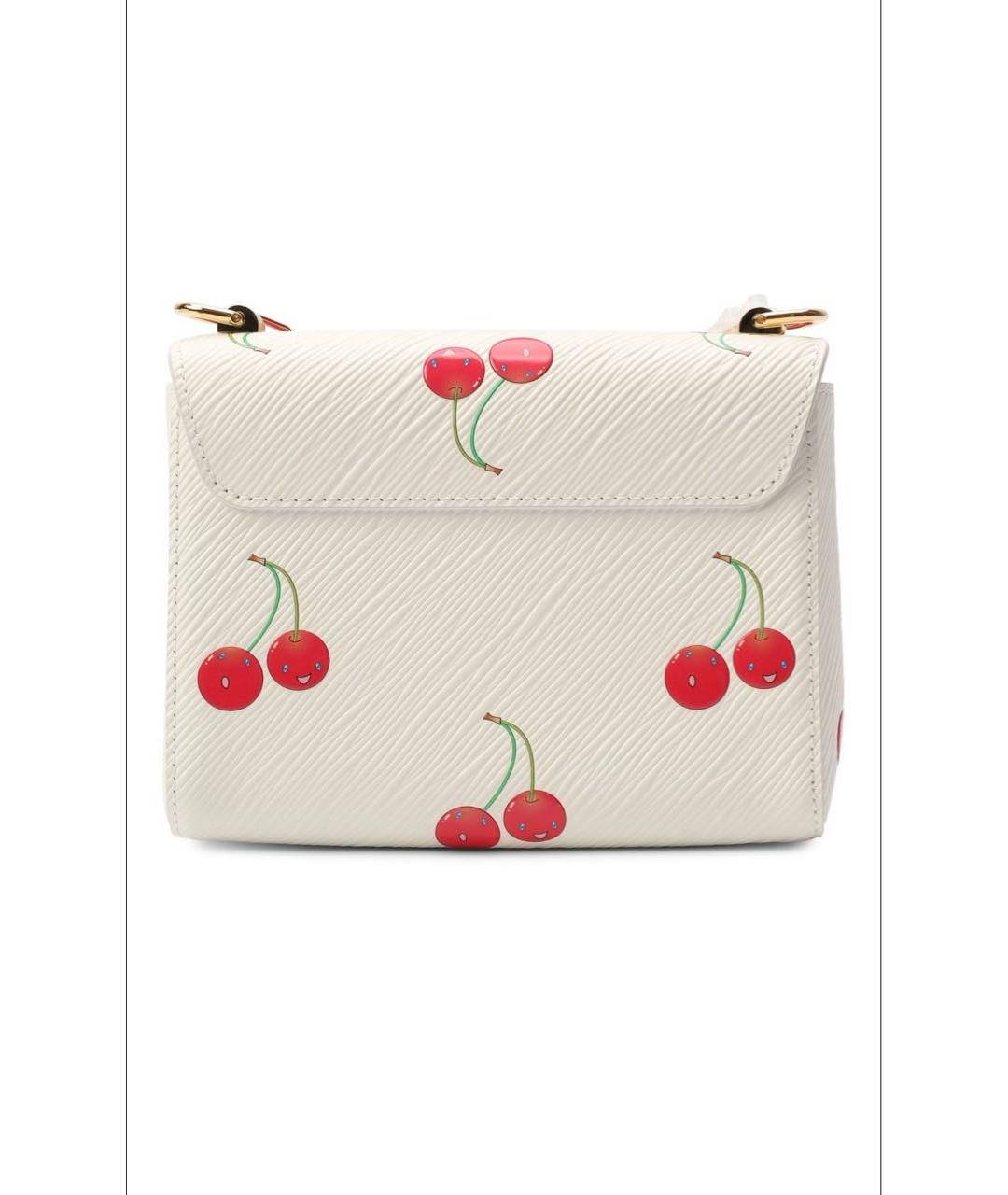 LOUIS VUITTON Белая кожаная сумка через плечо, фото 2