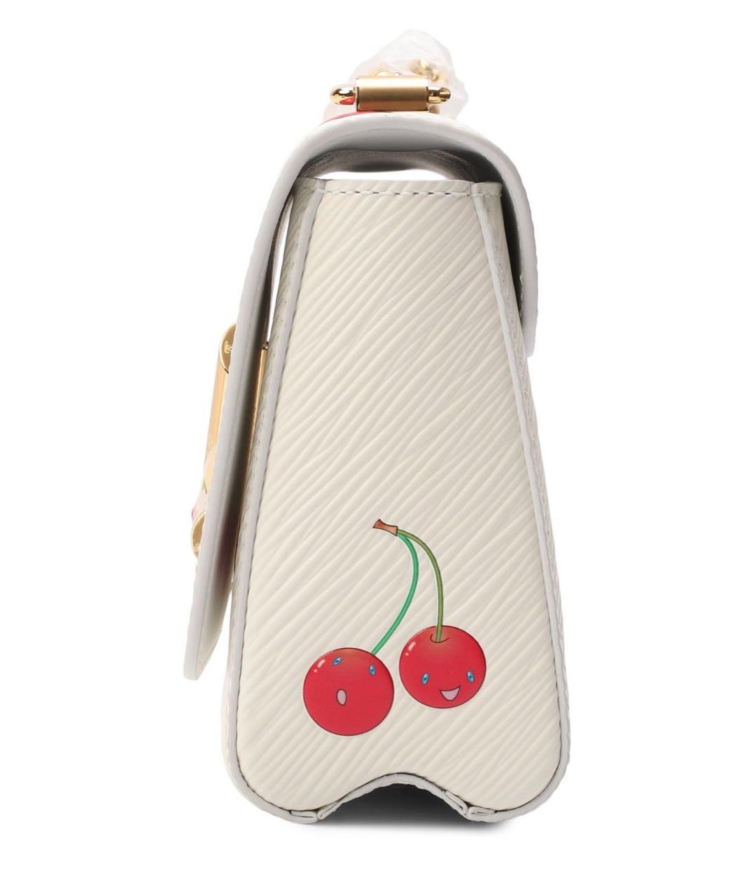 LOUIS VUITTON Белая кожаная сумка через плечо, фото 3