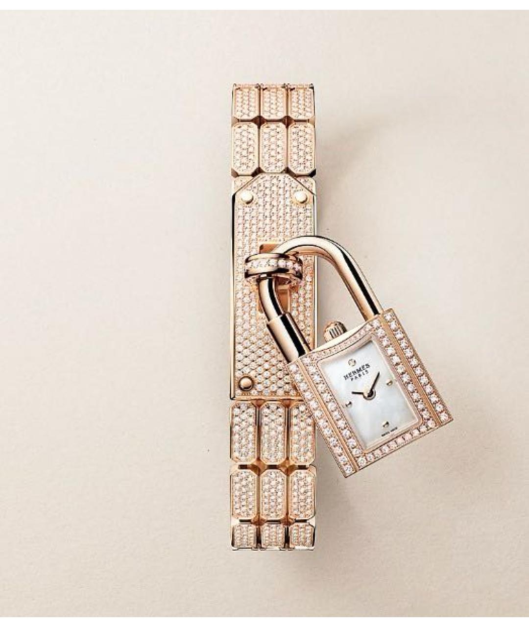 HERMES Розовые часы из розового золота, фото 3