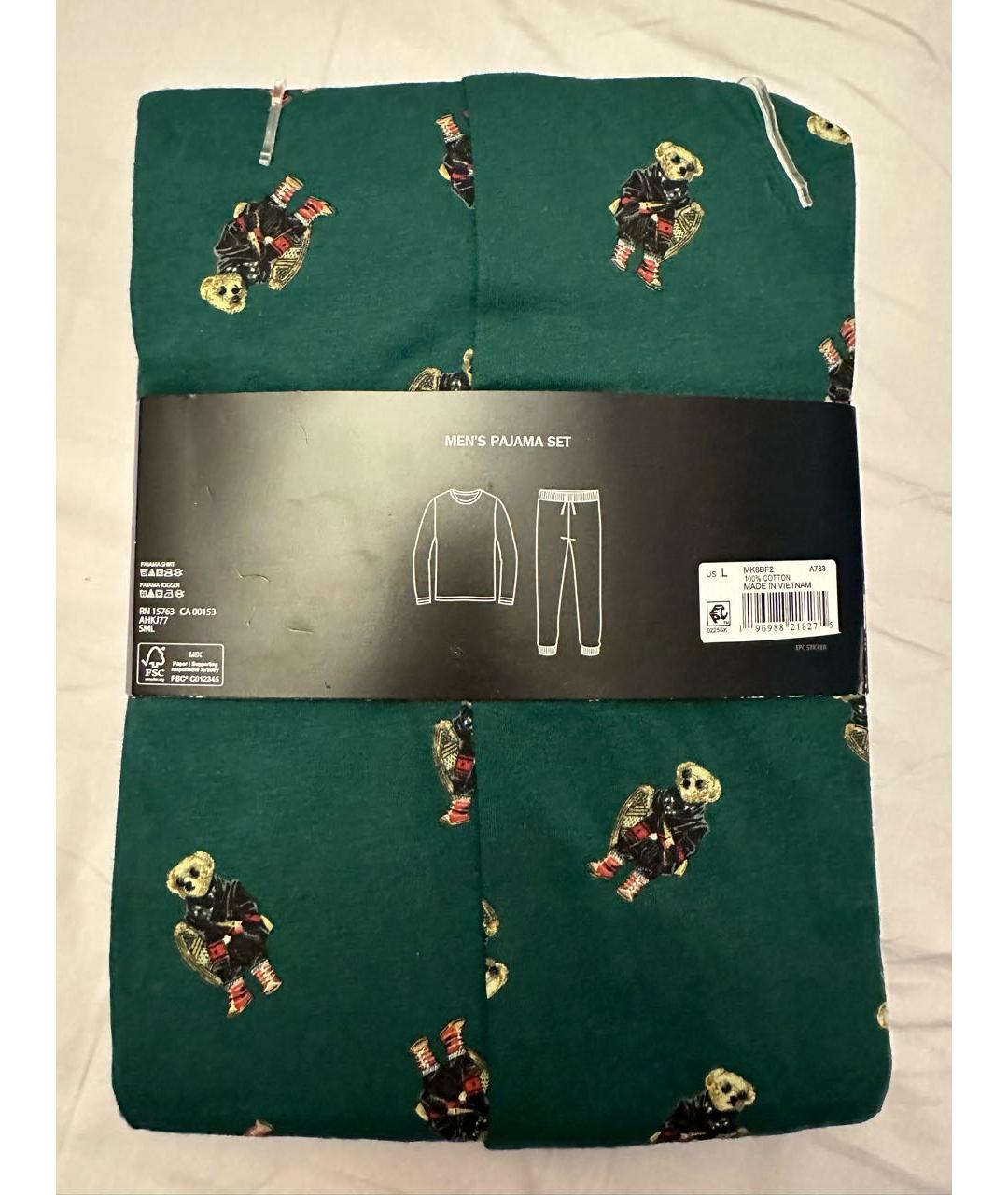 POLO RALPH LAUREN Зеленая пижама, фото 3