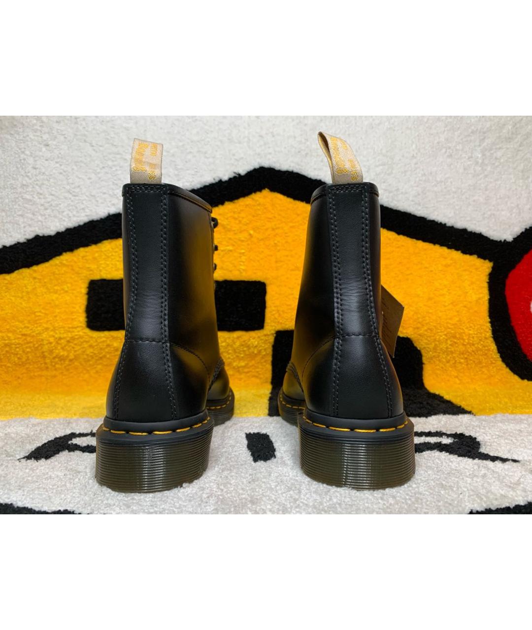 DR. MARTENS Черные ботинки из искусственной кожи, фото 4