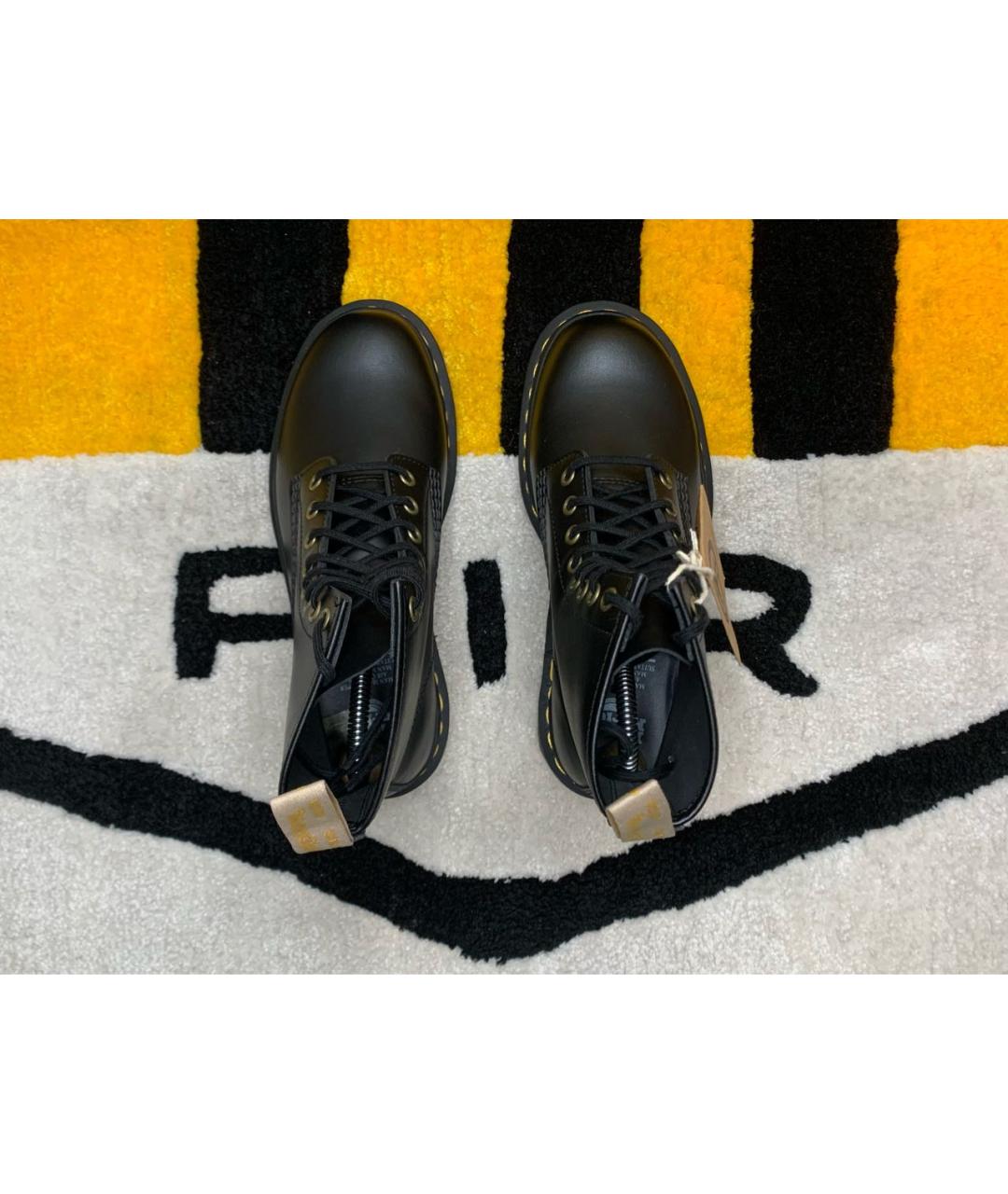 DR. MARTENS Черные ботинки из искусственной кожи, фото 3