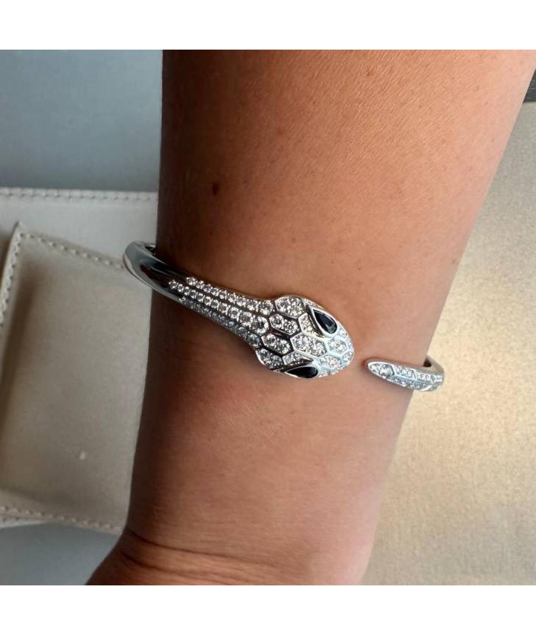 BVLGARI Серебрянный браслет из белого золота, фото 5