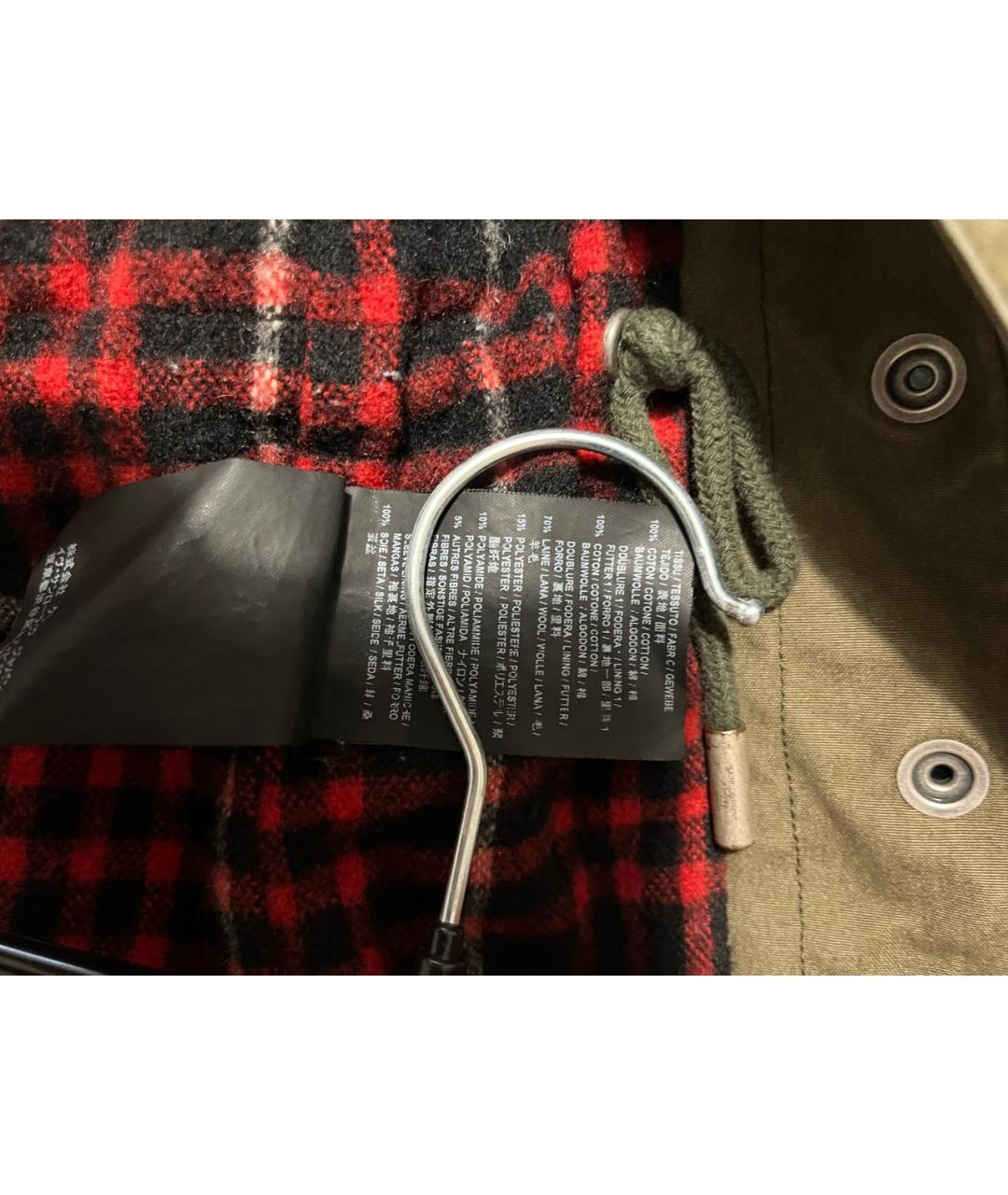 SAINT LAURENT Хаки хлопковая парка, фото 7