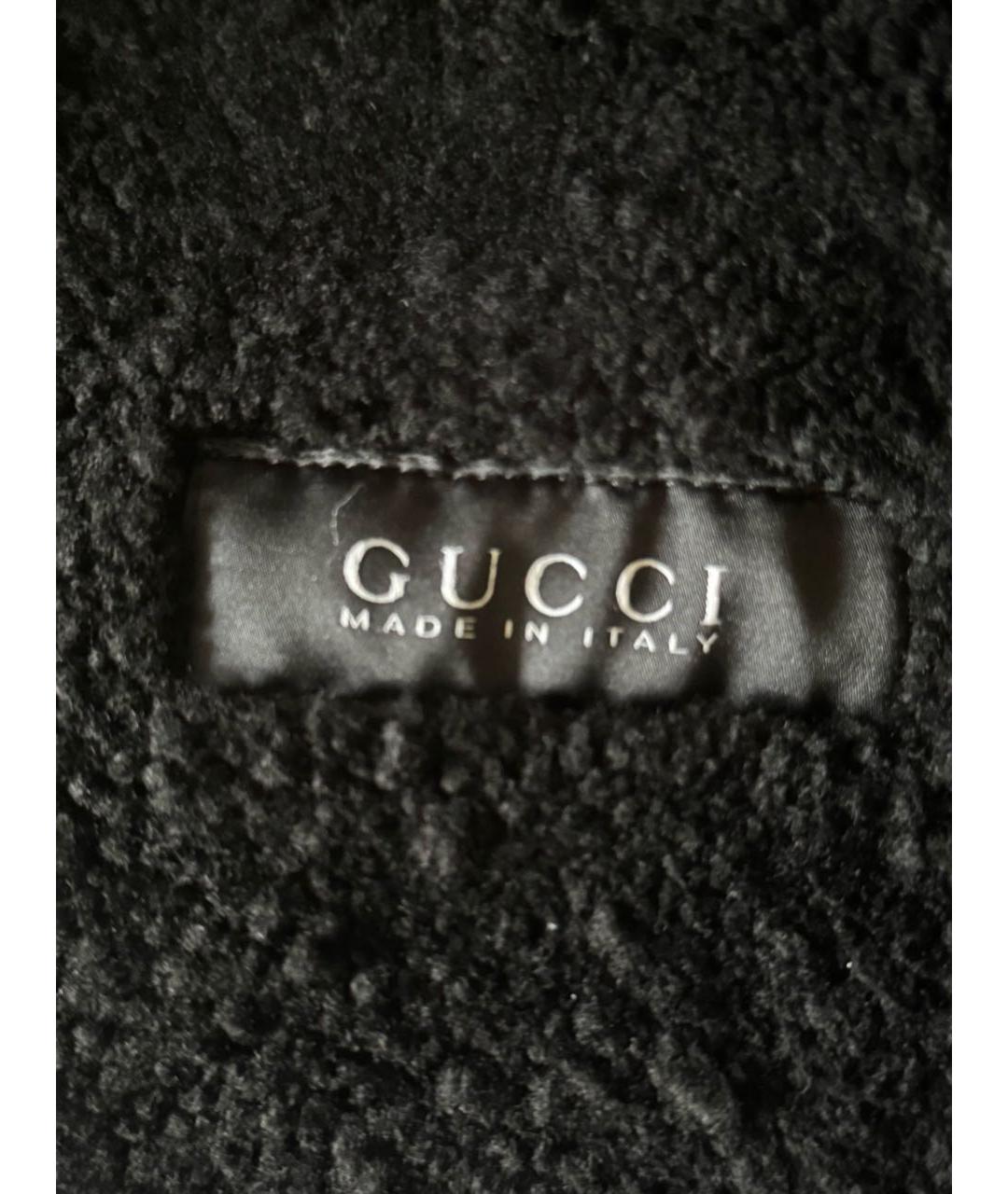 GUCCI Черная меховая дубленка/шуба, фото 3