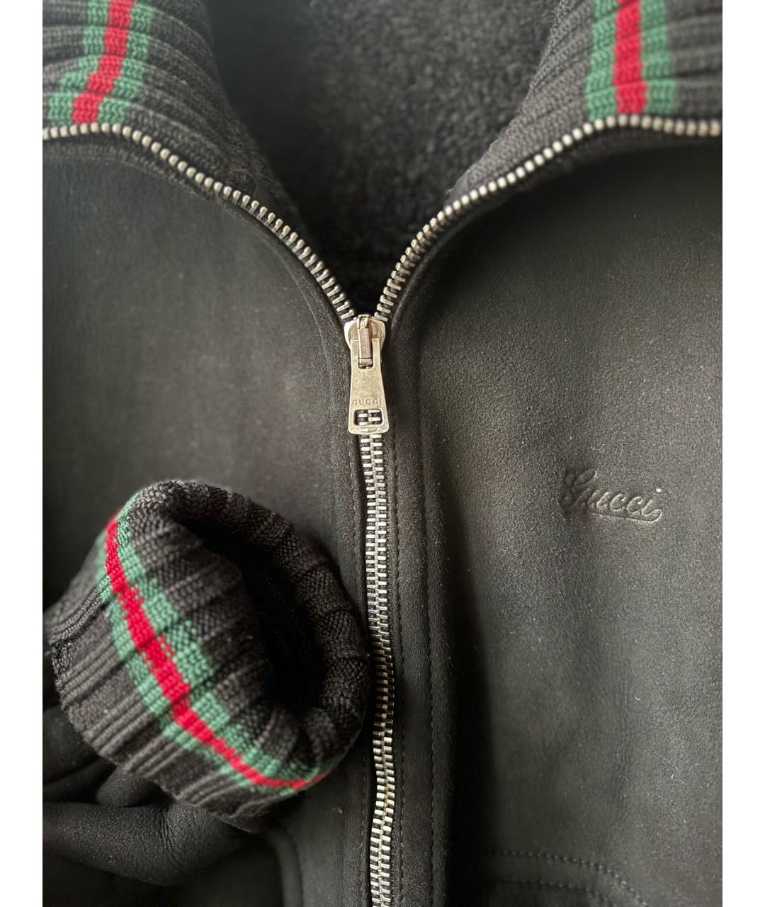 GUCCI Черная меховая дубленка/шуба, фото 4