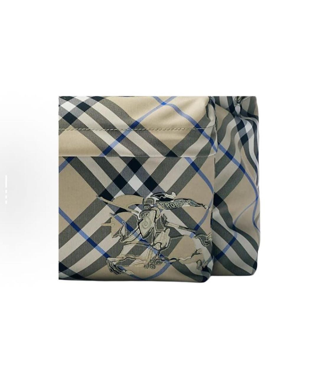 BURBERRY Хаки тканевый рюкзак, фото 4