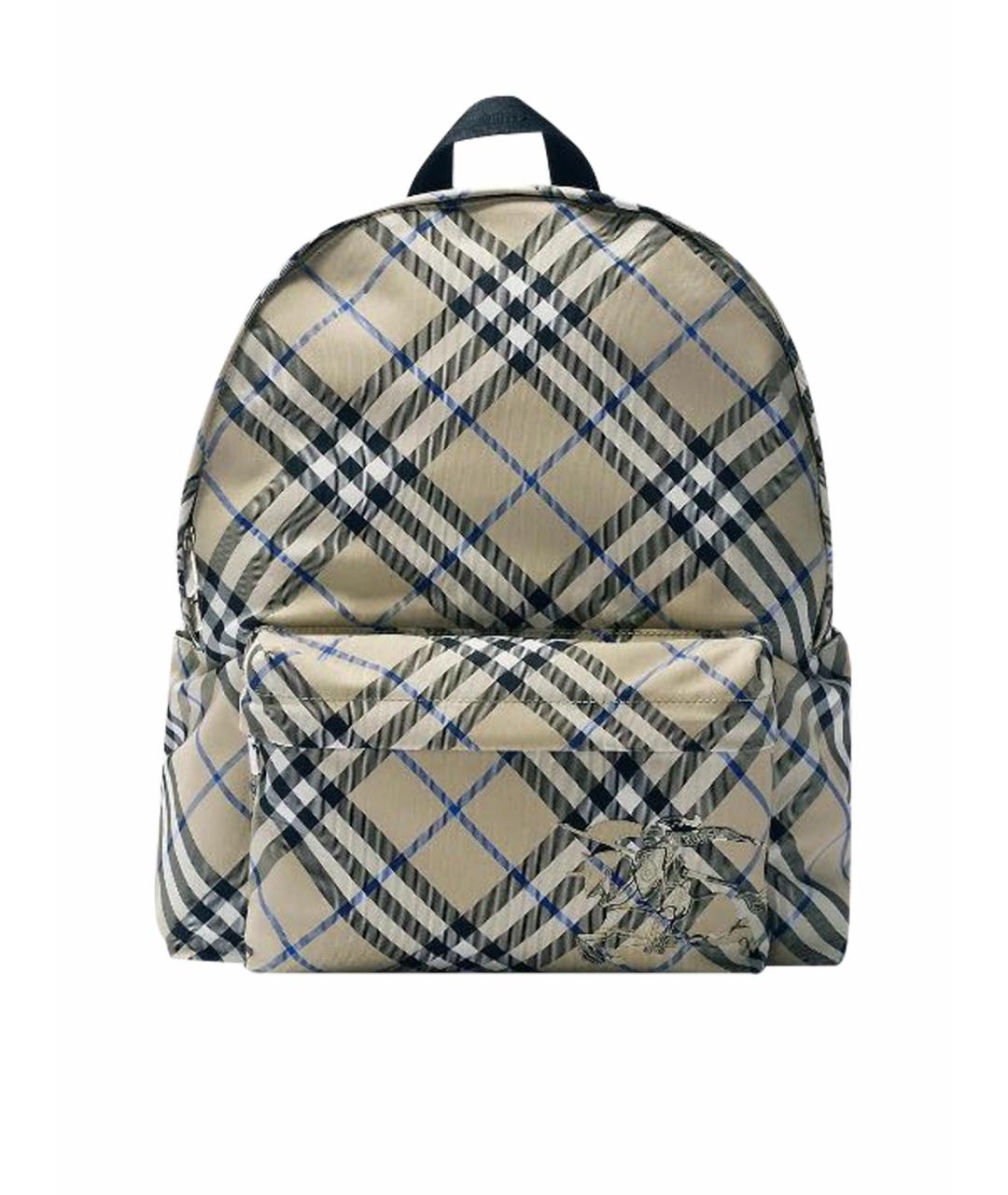 BURBERRY Хаки тканевый рюкзак, фото 1