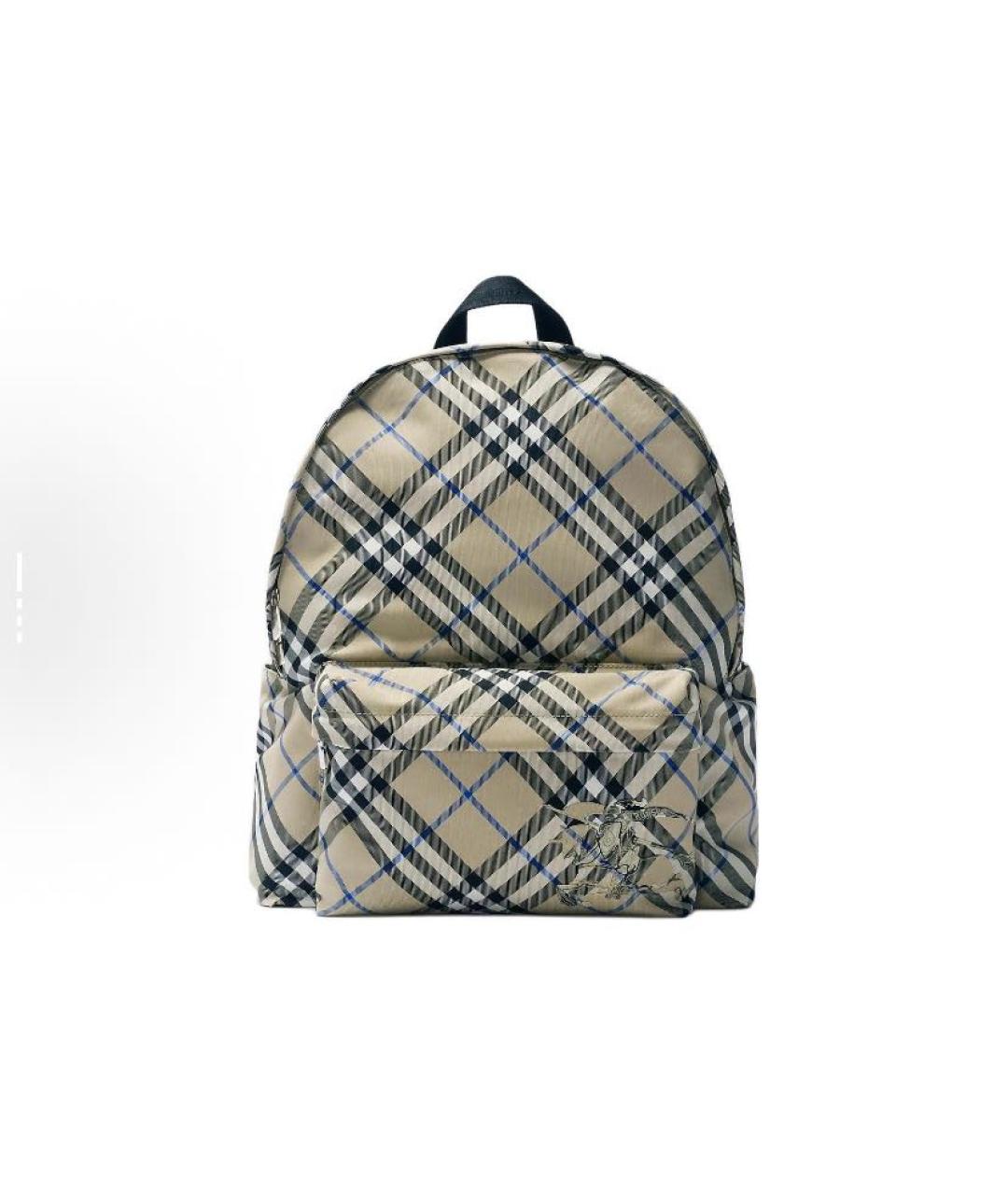 BURBERRY Хаки тканевый рюкзак, фото 5