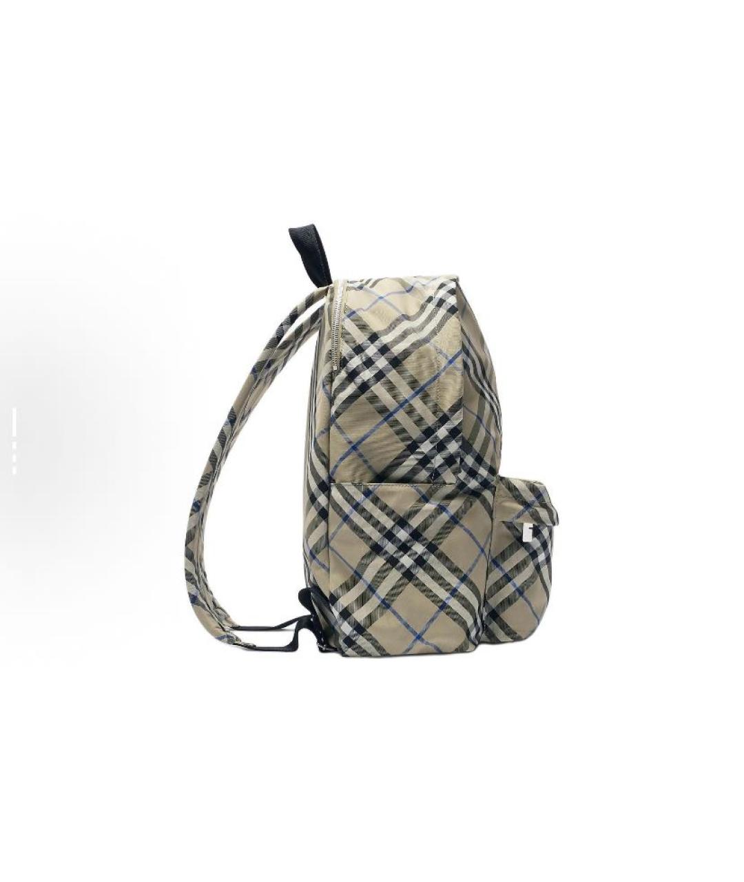 BURBERRY Хаки тканевый рюкзак, фото 2