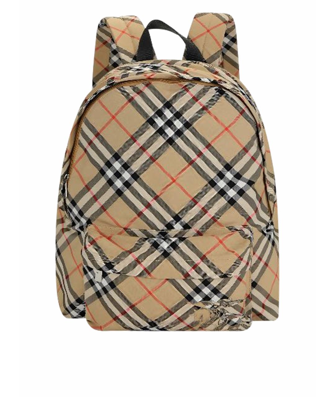 BURBERRY Бежевый тканевый рюкзак, фото 1