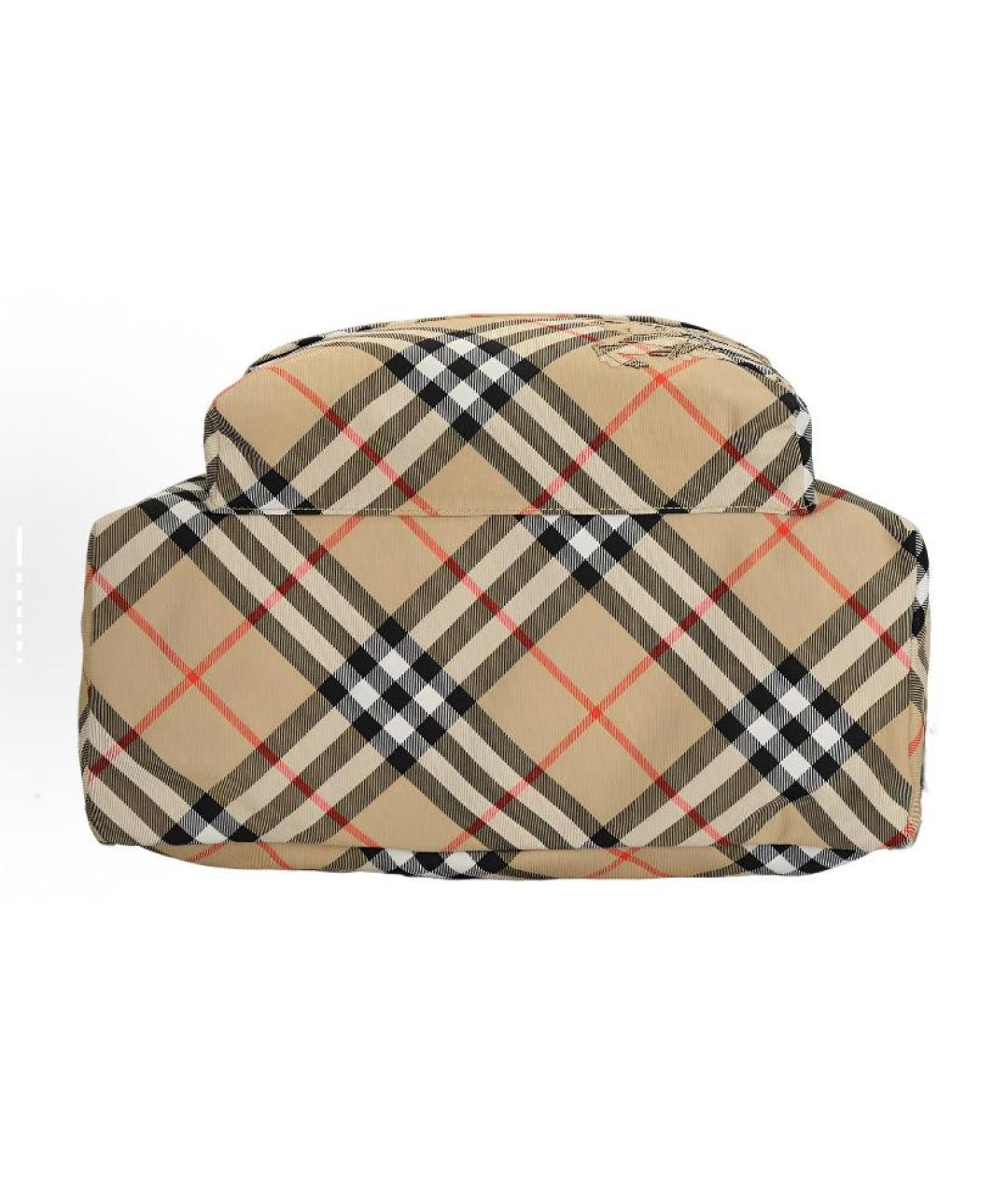 BURBERRY Бежевый тканевый рюкзак, фото 4