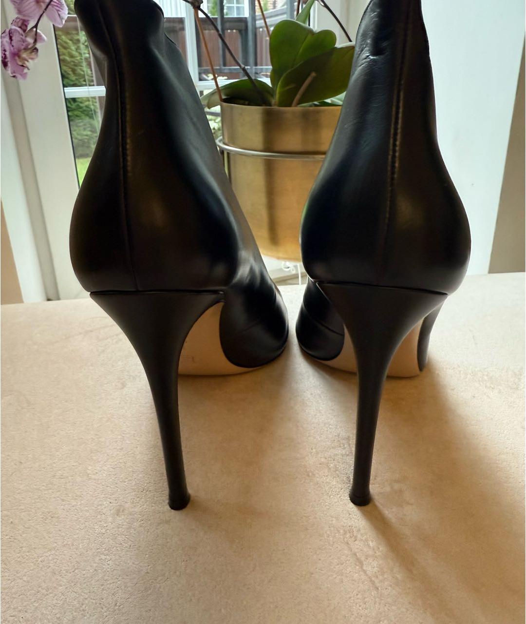 GIANVITO ROSSI Черные кожаные ботильоны, фото 4