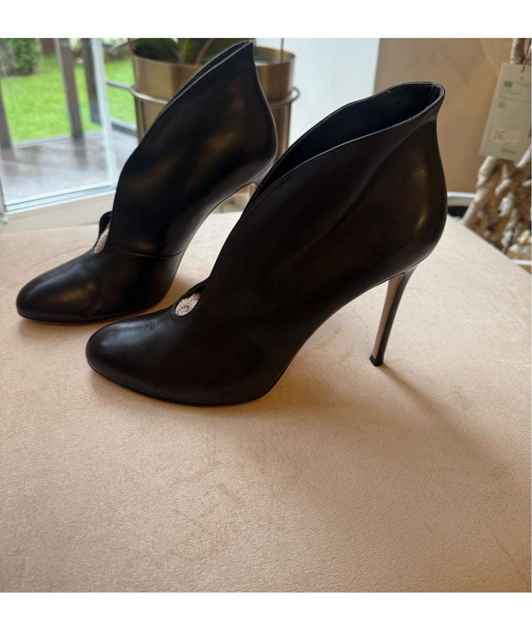 GIANVITO ROSSI Черные кожаные ботильоны, фото 8
