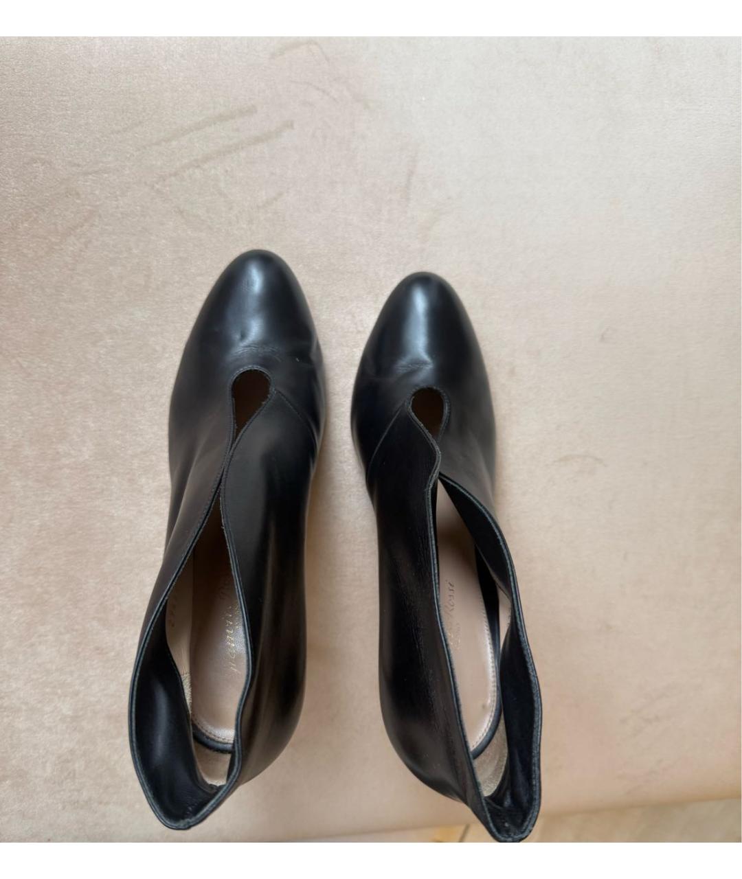 GIANVITO ROSSI Черные кожаные ботильоны, фото 3