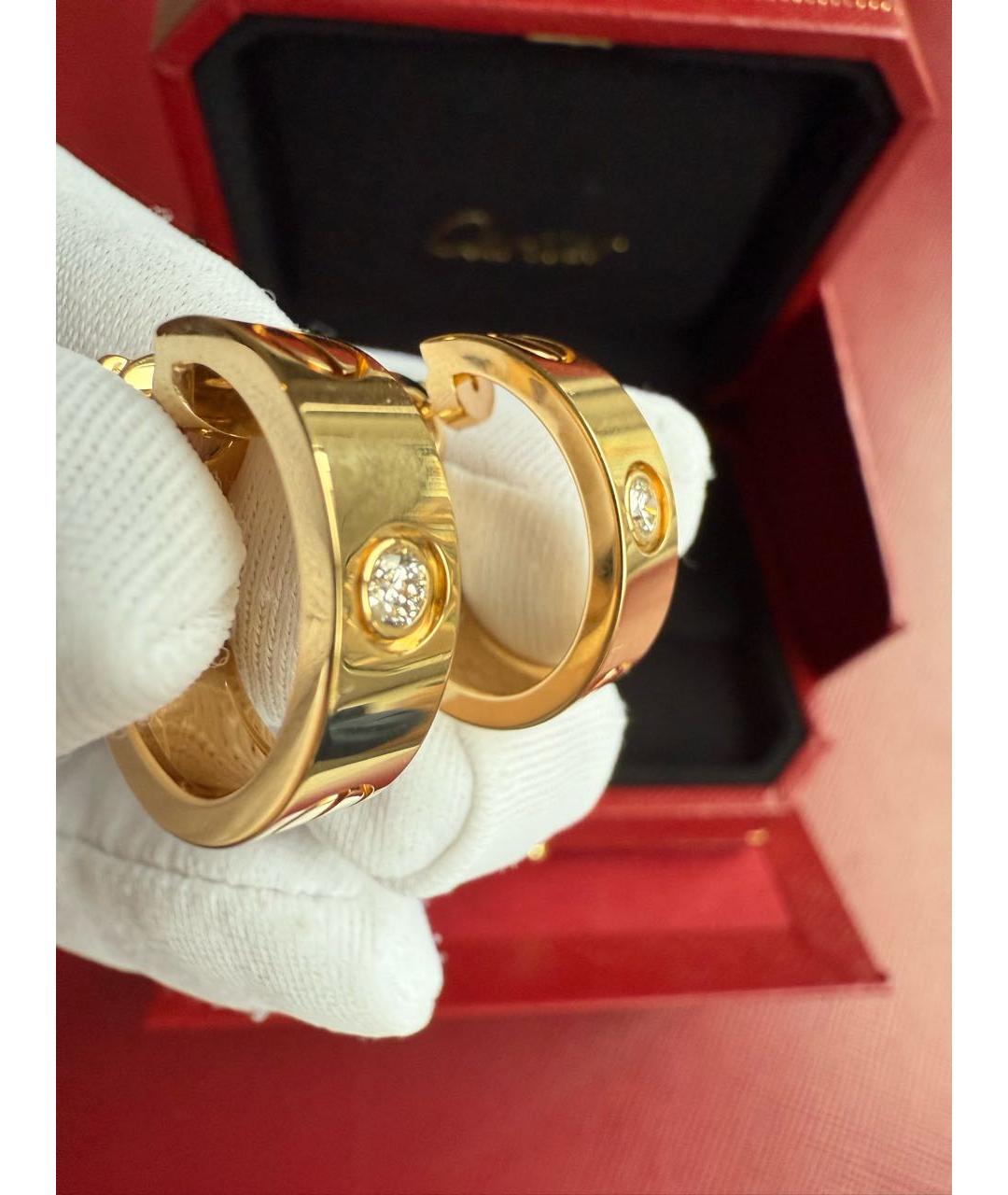 CARTIER Золотые серьги из желтого золота, фото 3