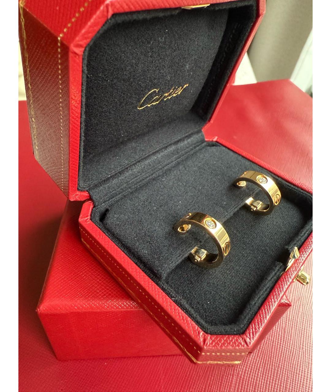 CARTIER Золотые серьги из желтого золота, фото 2