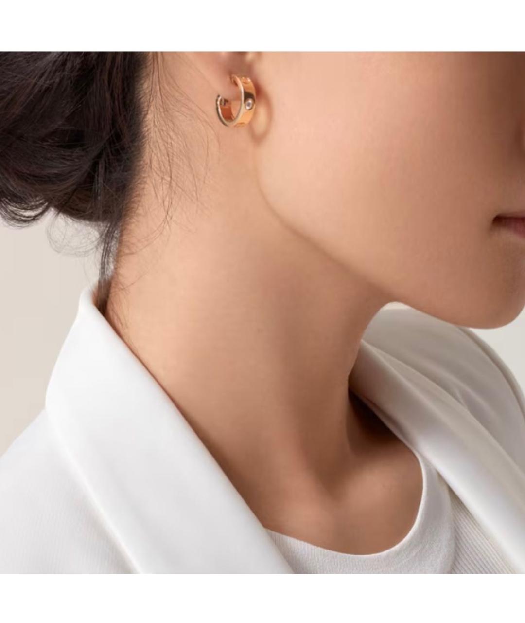 CARTIER Золотые серьги из желтого золота, фото 4
