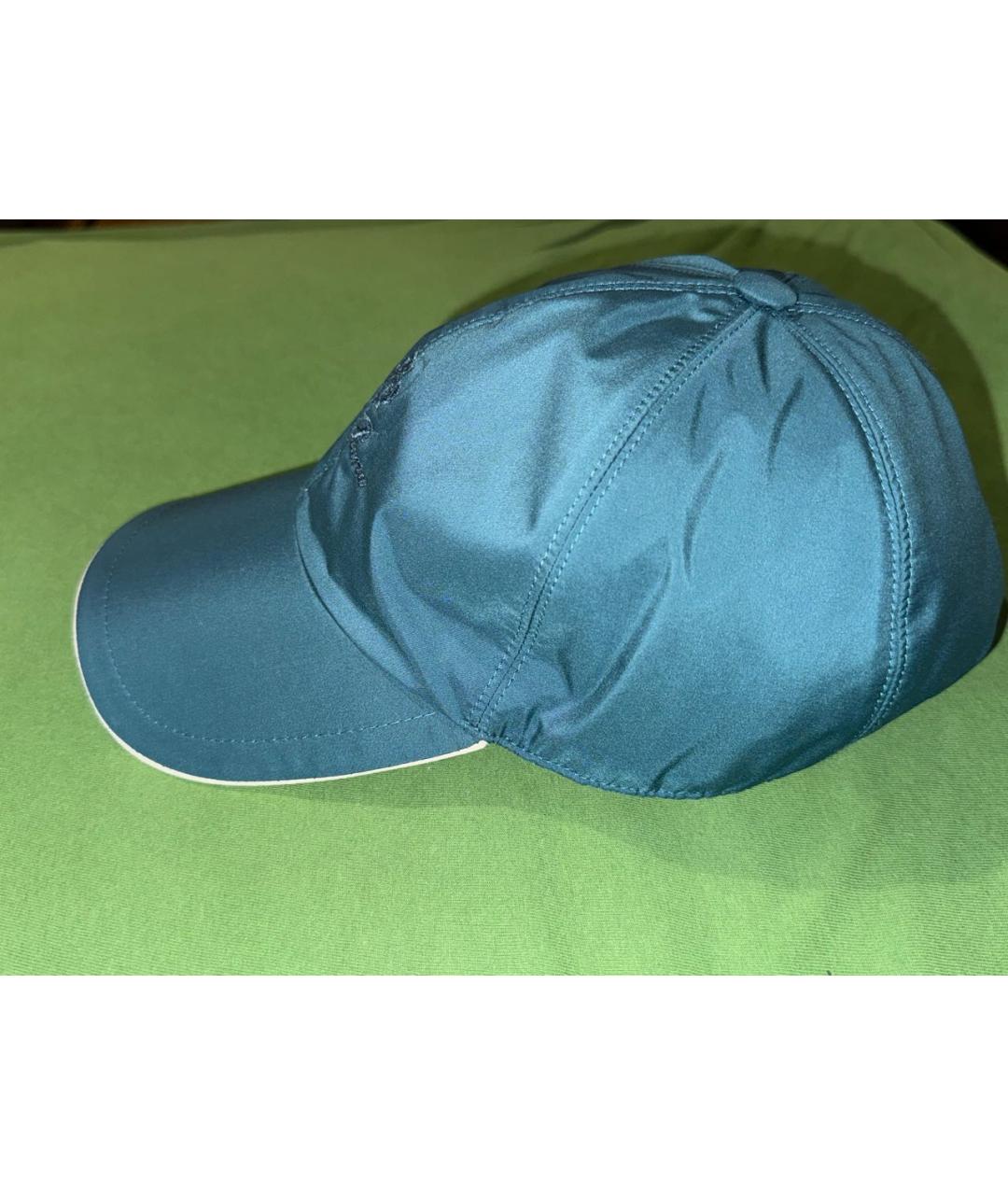 LORO PIANA Бирюзовая кепка/бейсболка, фото 3