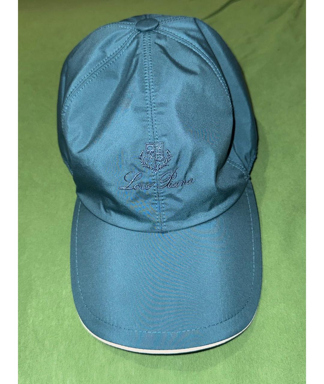 LORO PIANA Бирюзовая кепка/бейсболка, фото 5