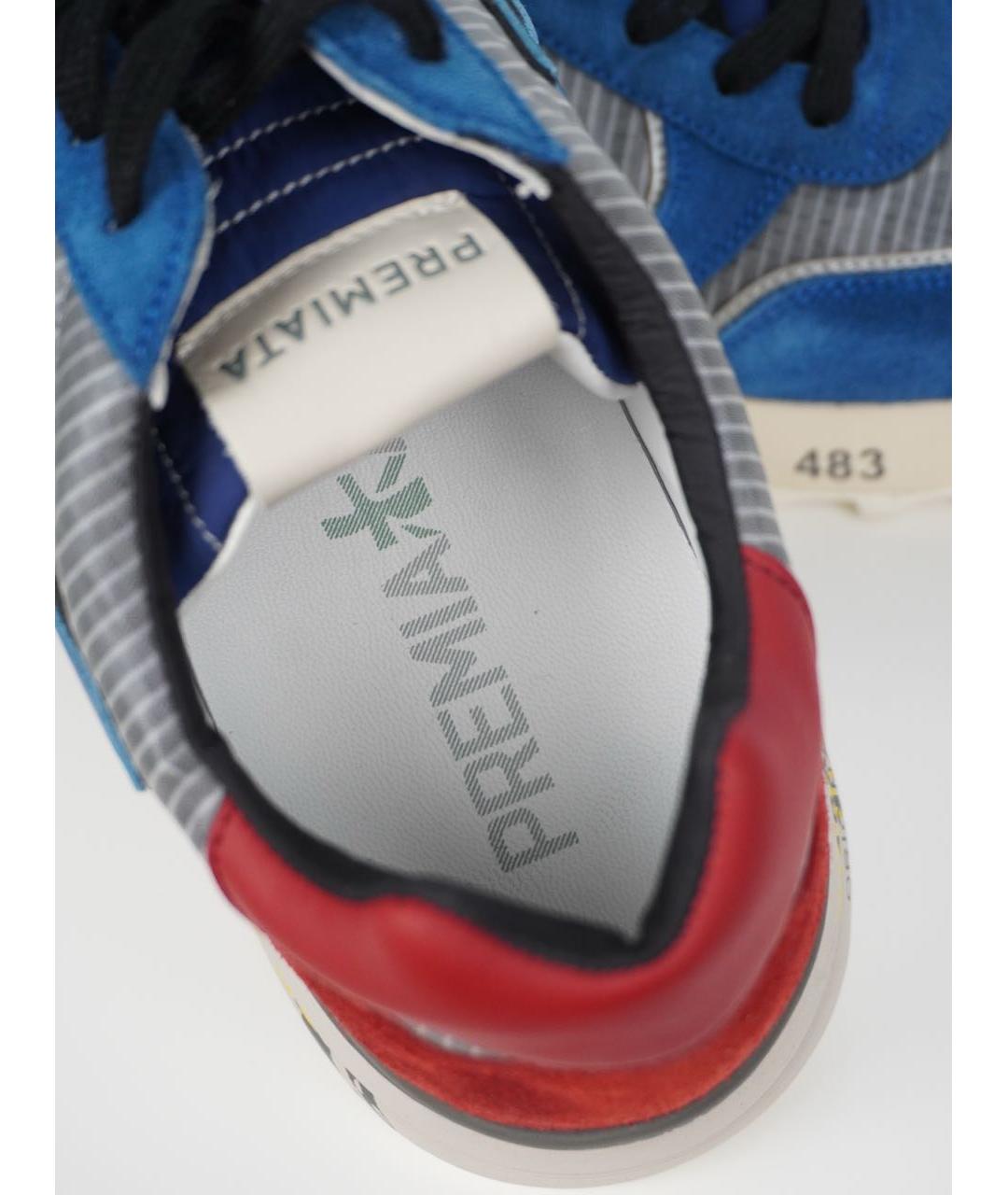 PREMIATA Синие низкие кроссовки / кеды, фото 7